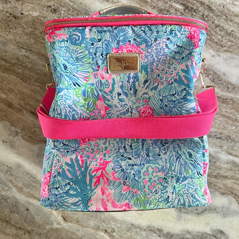 Lily Pulitzer Mermaids Cove Wine Carrier